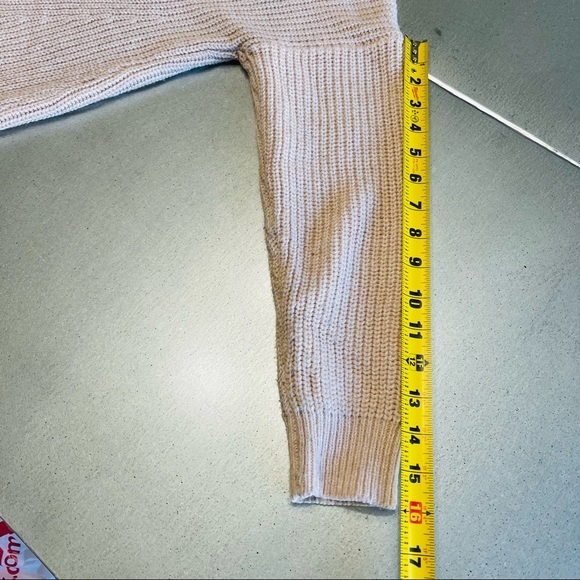 ATMOSPHERE neutral pullover knit Sweater long sleeve PALE PINK casual wear 10 - Picture 5 of 10